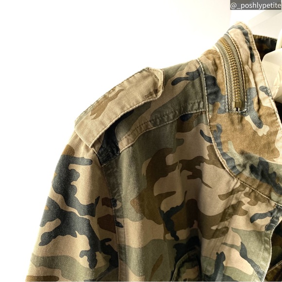 Fashion Nova s camouflage woman’s utitlity tie waist jacket long sleeve - Picture 10 of 17